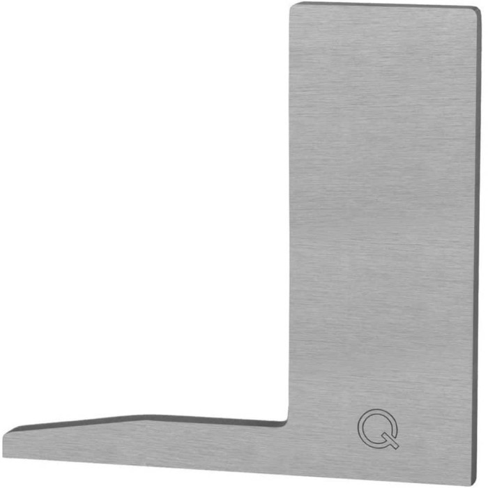 Eindkap Easy Glass Slim F links topmontage model 8022 aluminium (geanodiseerd) main product photo