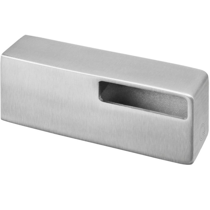 Leuninghouder koker 40 x 10 x 1,5 mm RVS-304 mat geslepen model 4134 main product photo