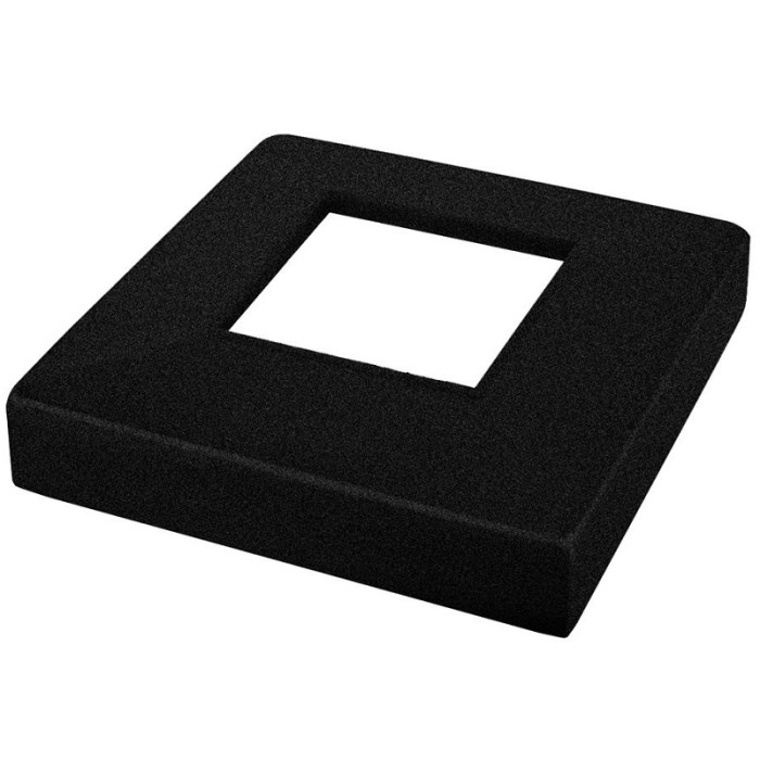 Lage afdekkap voor model 6200, 108 x 108 mm, model 4562, RVS-316 mat zwart main product photo