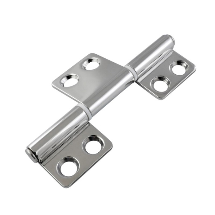 Scharnier met drie vleugels 98 x 51 mm RVS-316 (A4) main product photo