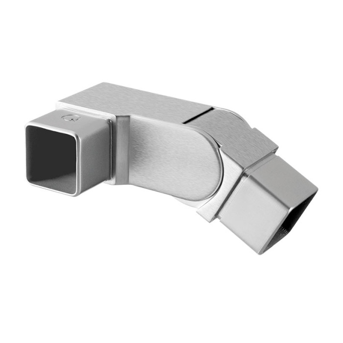 Hoekverbinder 90 graden voor koker 40 x 40 x 2,0 mm verstelbaar RVS-304 mat geslepen model 4318 main product photo