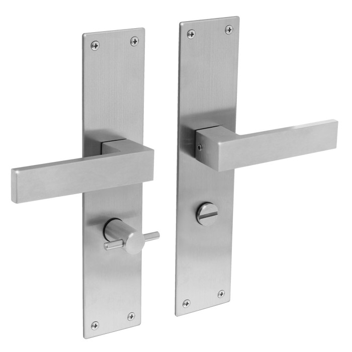 Intersteel Deurkruk Amsterdam met schild WC63/8 rvs geborsteld main product photo