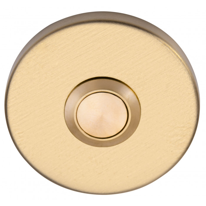 Beldrukker BASICS LB50 PVD mat goud met RVS drukkertje main product photo