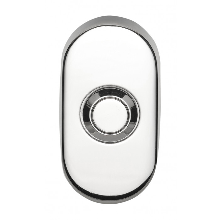 Beldrukker BASICS LB51 gepolijst RVS met RVS drukkertje main product photo