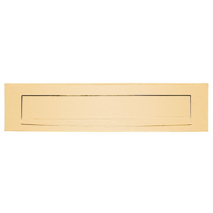 Buitenbriefplaat BASICS LB535 massief PVD mat goud RVS-304 main product photo