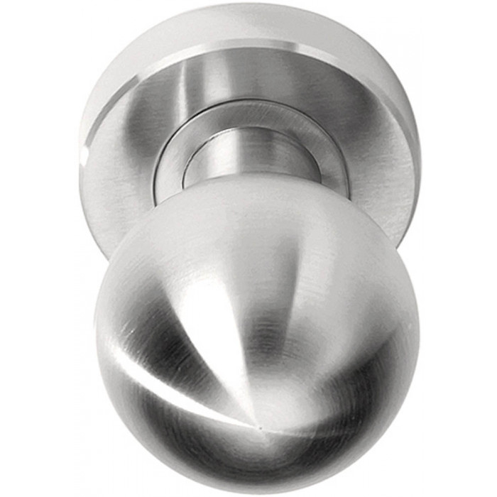 Voordeurknop BASICS LB55V massief voordeurknop vast op rozet mat RVS main product photo
