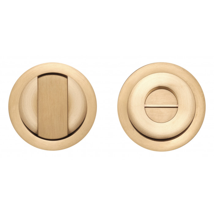 Set inbouwkommen BASICS LB57S te verlijmen inclusief 6 mm stift PVD mat goud RVS-304 main product photo