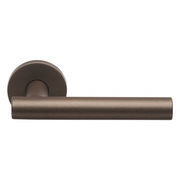 Deurkruk paar BASICS LB7-19 deurkruk EN1906 klasse 3 geveerd op rozet mat zwart RVS-304 main product photo