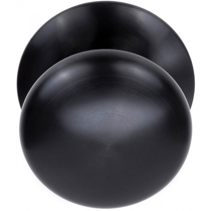 Voordeurknop BASICS LB80V voordeurknop vast op rozet PVD gunmetal RVS-304 main product photo