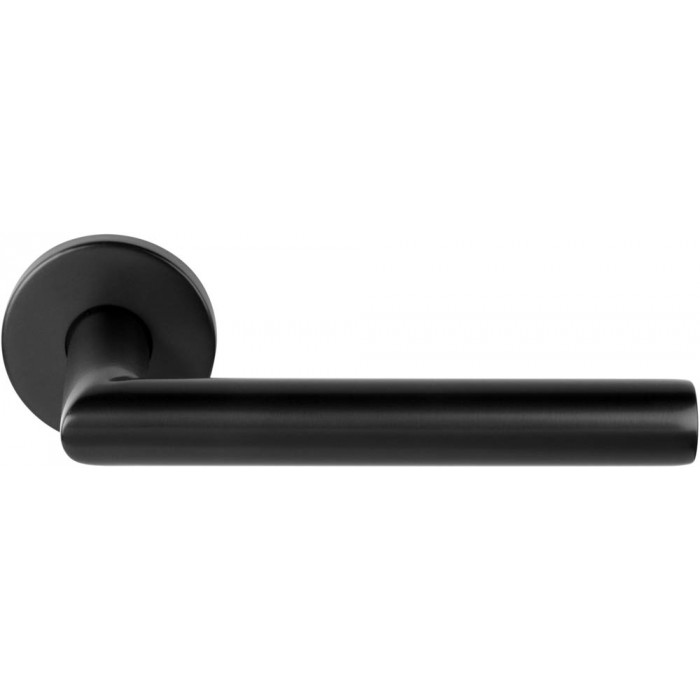 Deurkruk paar BASICS LB2-19 deurkruk EN1906 klasse 3 geveerd op rozet PVD gunmetal RVS-304 main product photo
