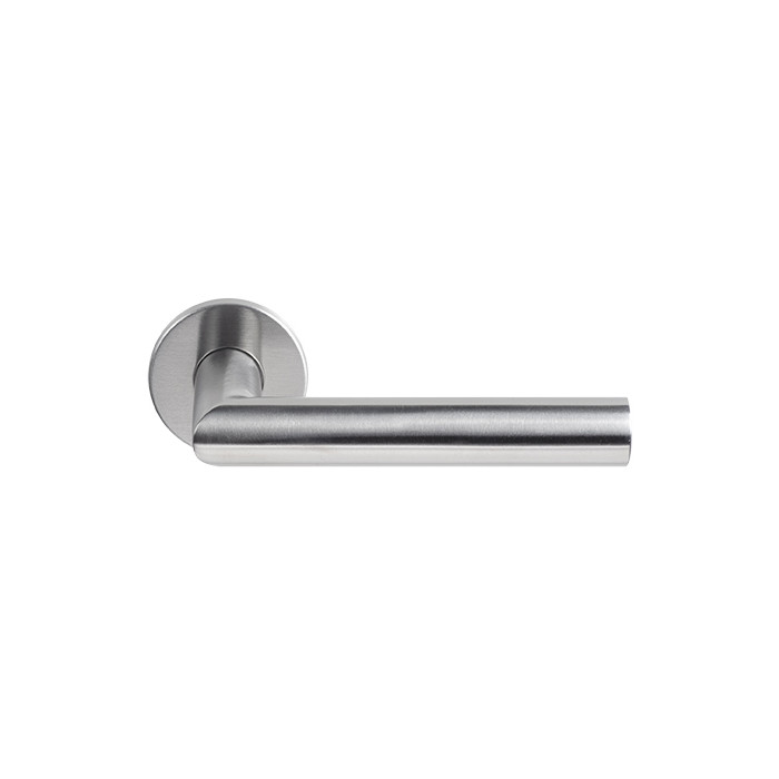 Deurkruk paar BASICS LB2-22 deurkruk EN1906 klasse 3 geveerd op rozet mat RVS main product photo