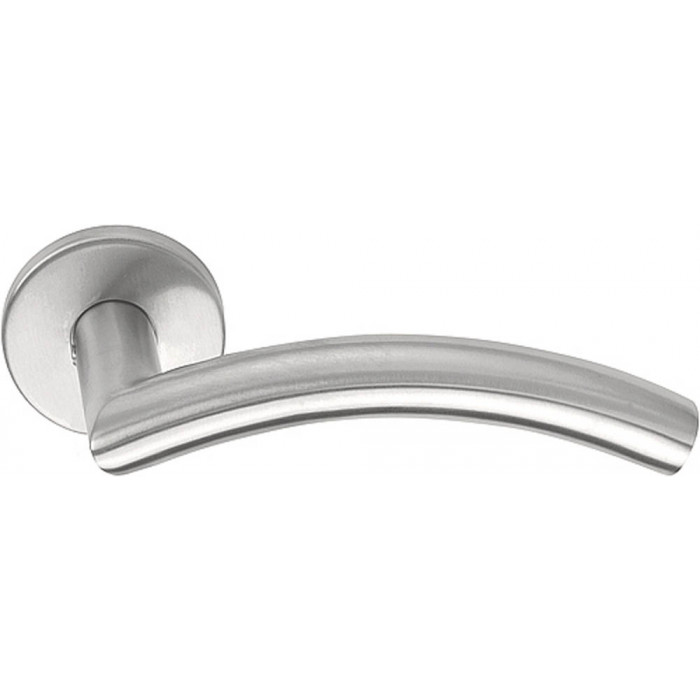 Deurkruk paar BASICS LB4-19 deurkruk EN1906 klasse 3 geveerd op rozet mat RVS main product photo
