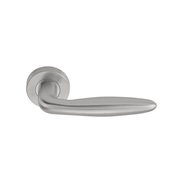 Deurkruk paar BASICS LB18H deurkruk geveerd op rozet mat RVS main product photo
