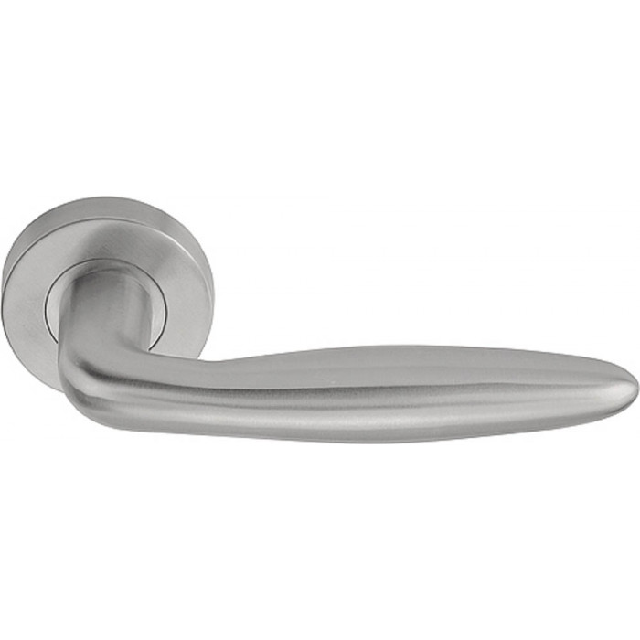 Deurkruk paar BASICS LB18 geveerd op rozet mat RVS main product photo