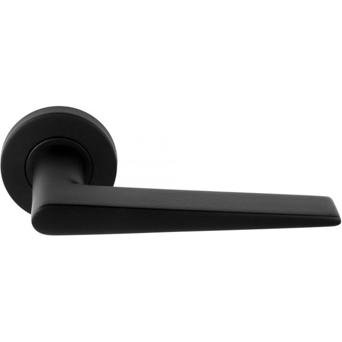 Deurkruk paar BASICS LB21H deurkruk geveerd op rozet mat zwart RVS-304 main product photo