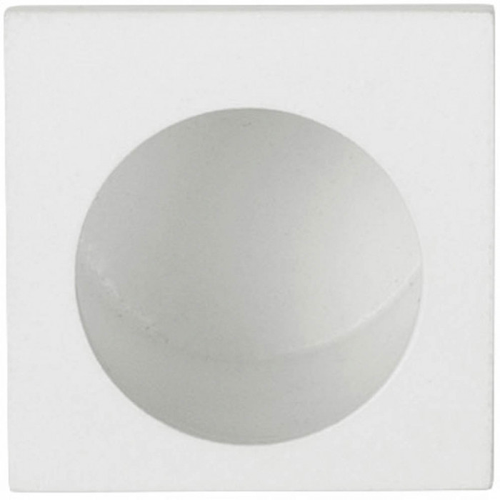 Schuifdeurkom SQUARE LSQ27 kopse kant deur te verlijmen wit RVS-304 main product photo