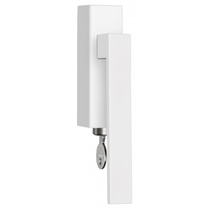 Draaikiepgarnituur SQUARE LSQ2CB-DKLOCK afsluitbaar wit RVS-304 main product photo