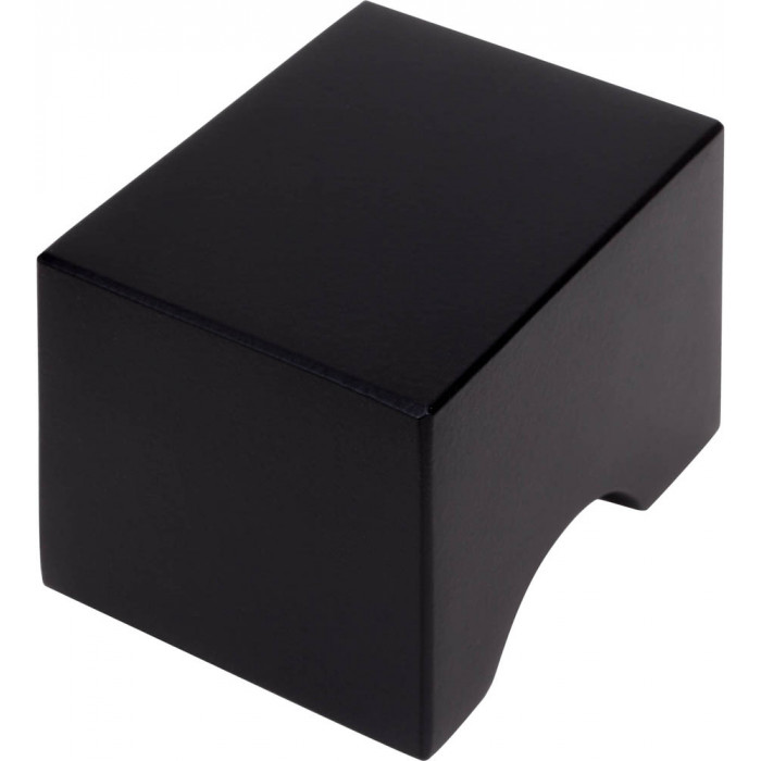 Voordeurknop SQUARE LSQ51V massief vaste voordeurknop mat zwart RVS-304 main product photo