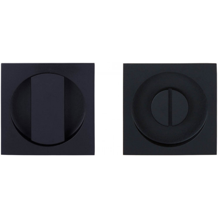 Set inbouwkommen SQUARE LSQ54S te verlijmen inclusief 6/8 mm stift mat zwart RVS-304 main product photo