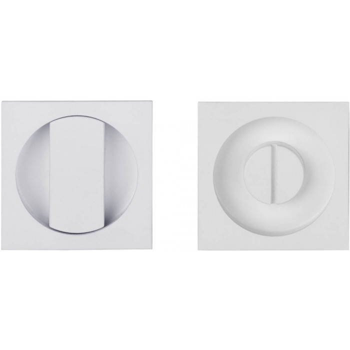 Set inbouwkommen SQUARE LSQ54S te verlijmen inclusief 6/8 mm stift wit RVS-304 main product photo