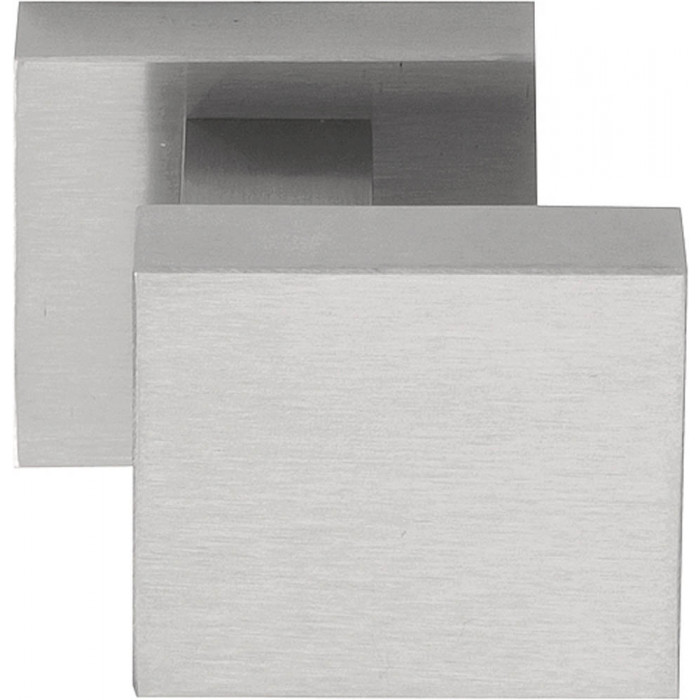 Voordeurknop SQUARE LSQ60V massief voordeurknop vast op rozet PVD mat RVS main product photo