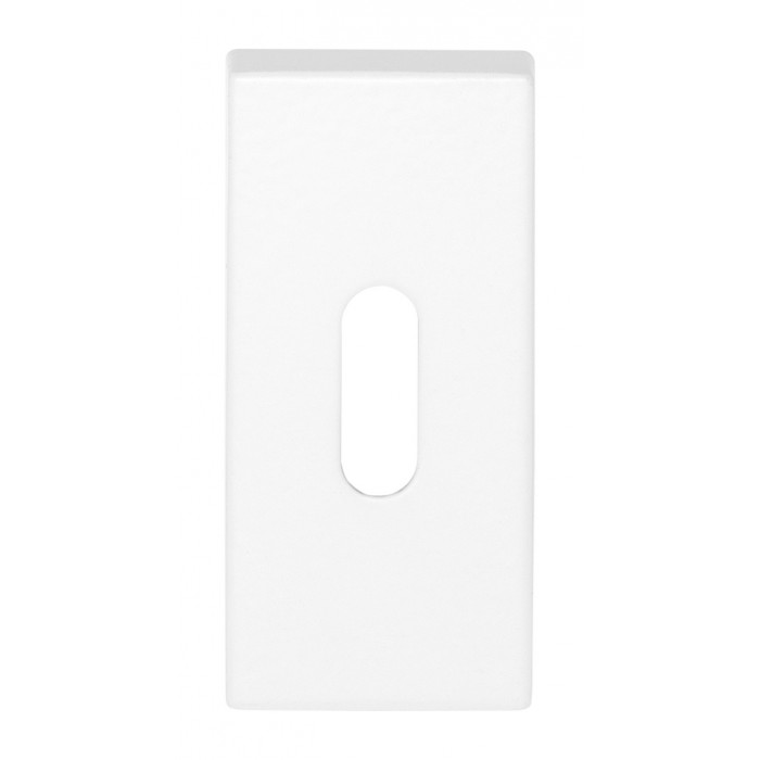 Sleutelplaatje SQUARE LSQBN32 rechthoeking wit RVS-304 main product photo