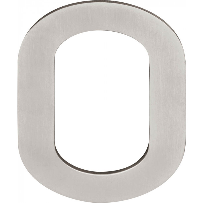 Huisnummer 0 SQUARE LSQHN250-0 250 mm met blinde bevestiging en afstandshouders mat RVS main product photo
