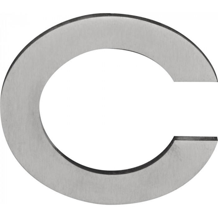 Huisletter c SQUARE LSQHN150-c 150 mm met blinde bevestiging en afstandshouders mat RVS main product photo