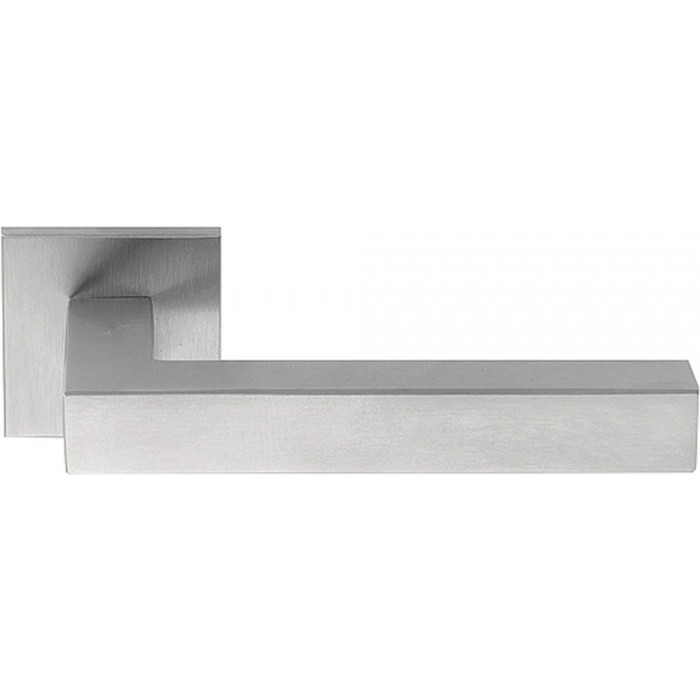 Deurkruk paar SQUARE LSQ1-G geveerd op rozet mat RVS main product photo
