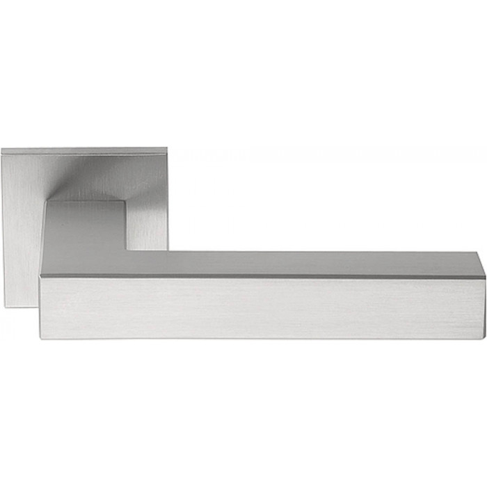 Deurkruk paar SQUARE LSQ3-G geveerd op rozet mat RVS main product photo