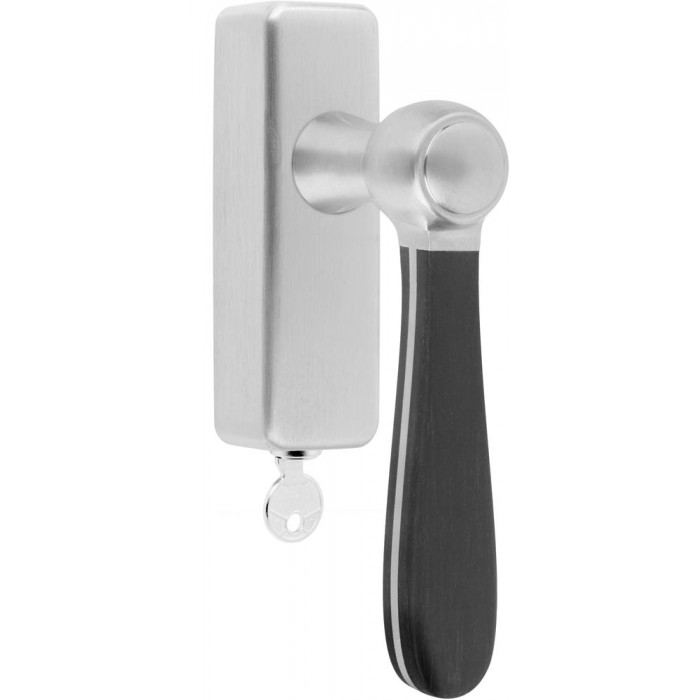 Draaikiepgarnituur Lazaro Rosa-Violan BOSCO LZ100-DKLOCK-O afsluitbaar mat RVS/mat zwart main product photo