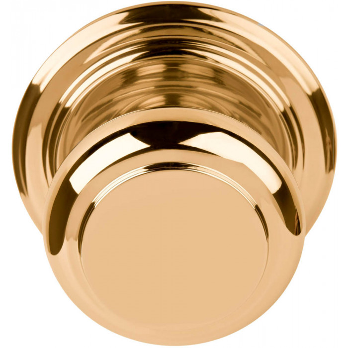 Knop Lazaro Rosa-Violan BOSCO LZ201V massief vast op rozet messing ongelakt main product photo