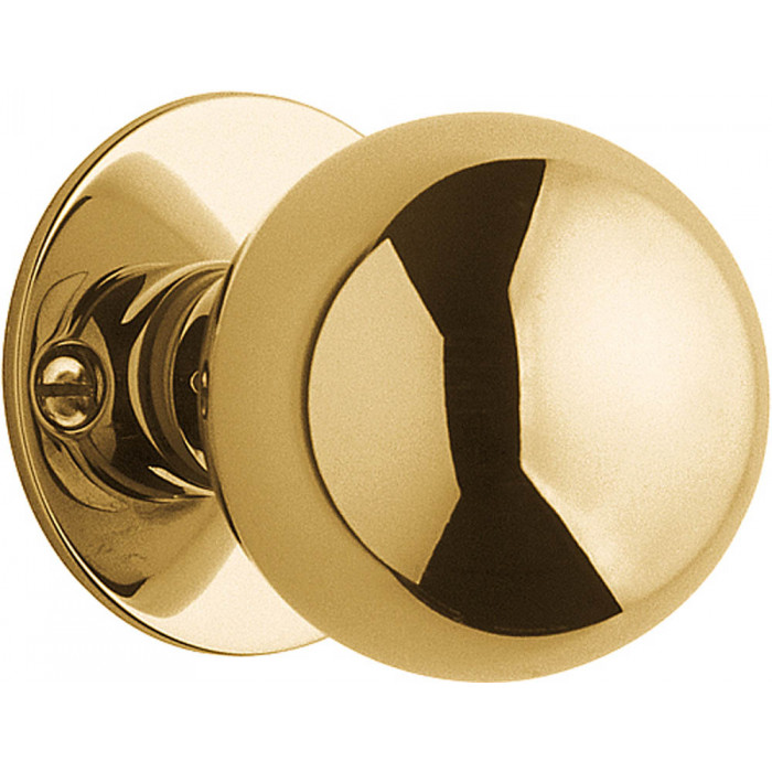 Knop TIMELESS MRK50 massief vast op rozet messing ongelakt main product photo