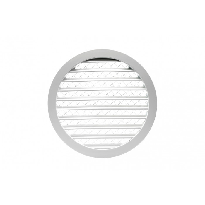 Schoepenrooster met grofmazig gaas Ø250 mm wit aluminium main product photo