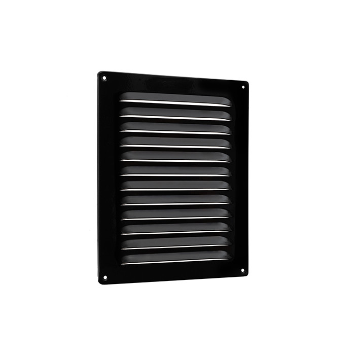 Schoepenrooster 200 x 250 mm zwart aluminium main product photo