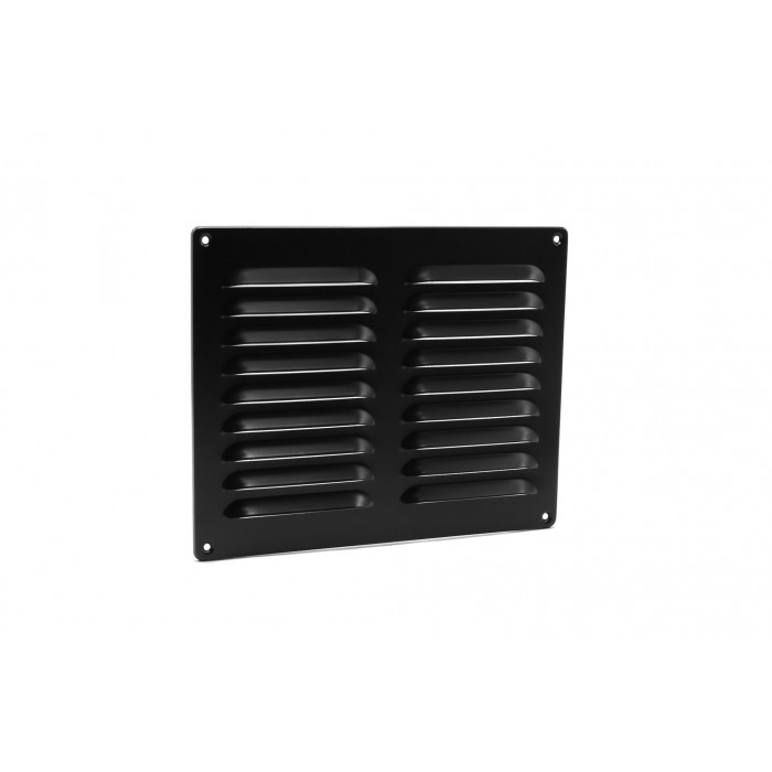 Schoepenrooster 250 x 200 mm zwart aluminium main product photo