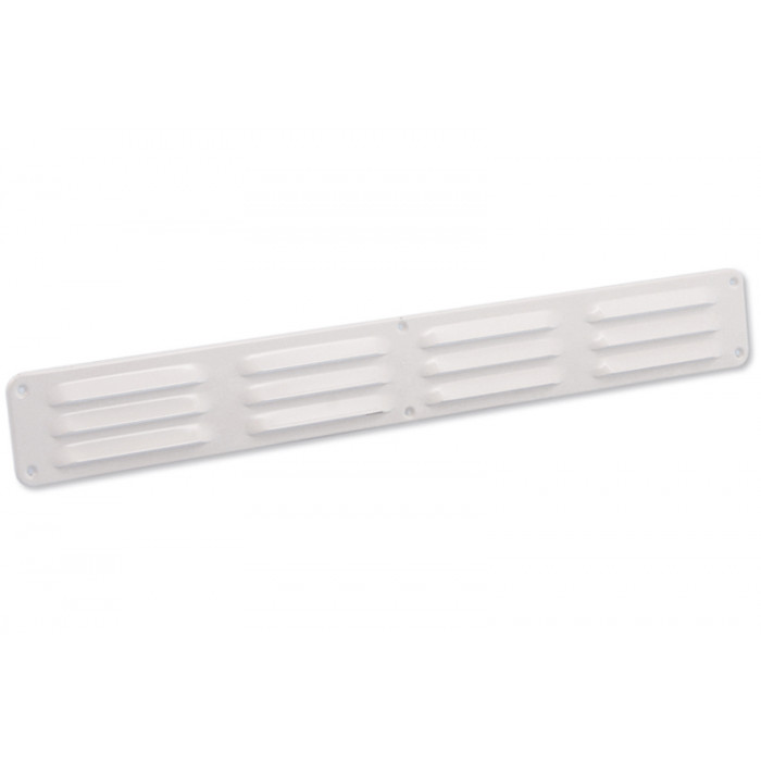 Schoepenrooster 500 x 65 mm wit aluminium main product photo