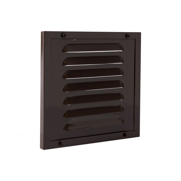 Kaderrooster met gaas 150 x 150 mm bruin aluminium main product photo