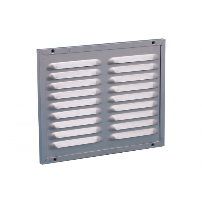 Kaderrooster met gaas 300 x 250 mm RAL9006 aluminium main product photo