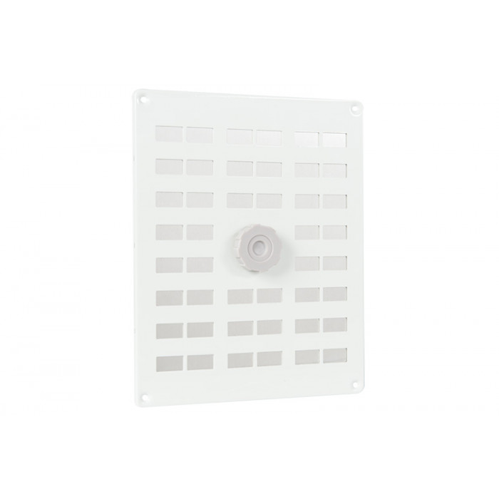 Schuifrooster met gaas 250 x 200 mm wit aluminium main product photo
