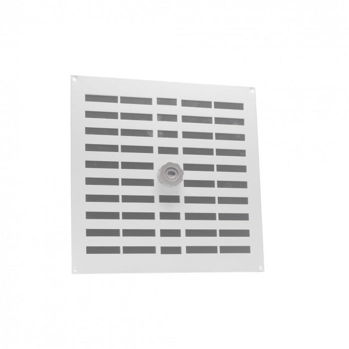 Schuifrooster met gaas 300 x 300 mm wit aluminium main product photo