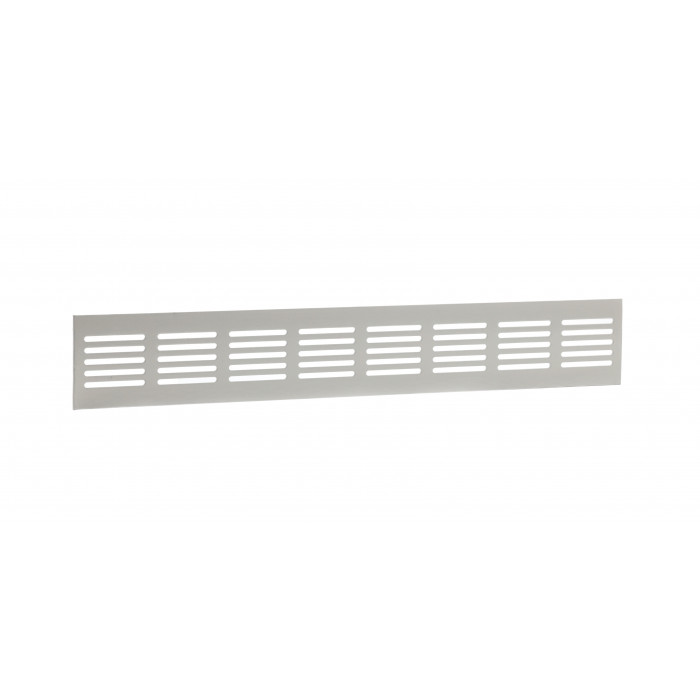 Plintrooster 400 x 60 mm wit aluminium main product photo