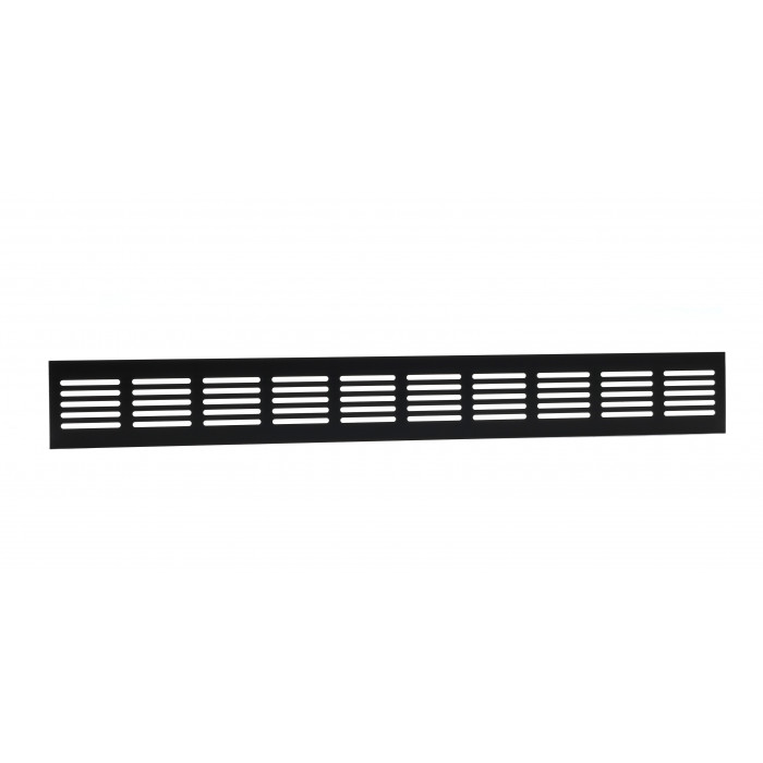 Plintrooster 500 x 60 mm zwart aluminium main product photo