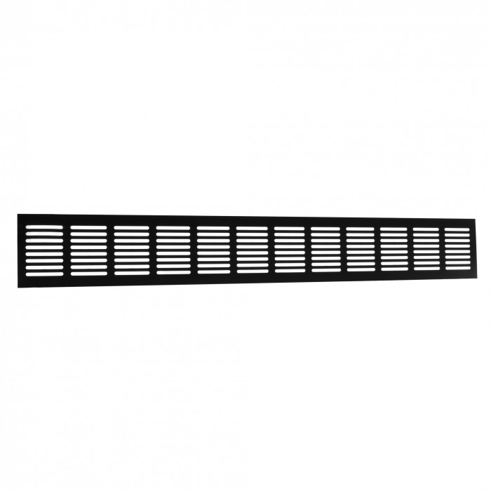 Plintrooster 600 x 80 mm zwart aluminium main product photo