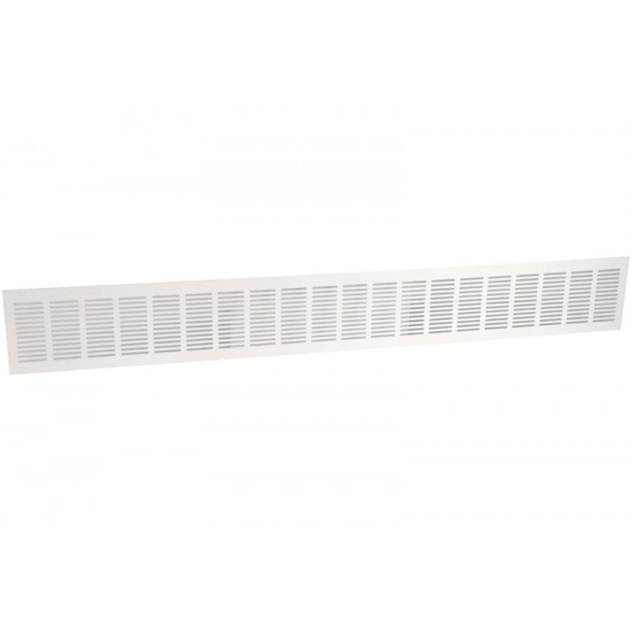 Plintrooster 1000 x 130 mm wit aluminium main product photo