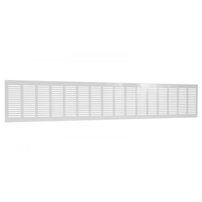 Plintrooster 800 x 150 mm wit aluminium main product photo