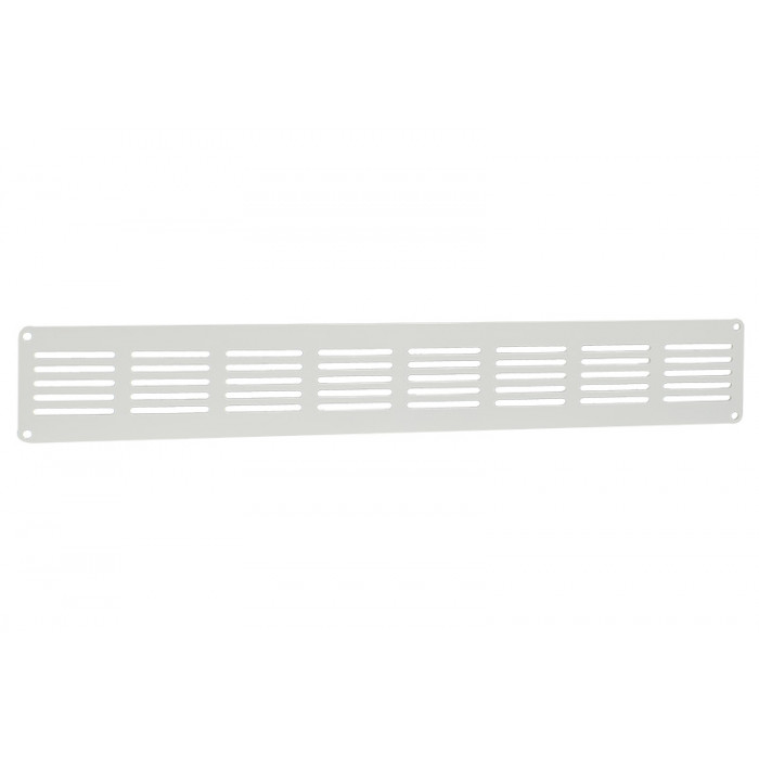 Plintrooster vlak 400 x 60 mm wit aluminium main product photo