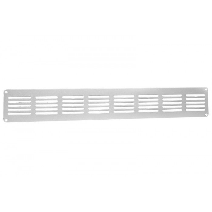 Plintrooster vlak 400 x 60 mm F1 aluminium aluminium main product photo