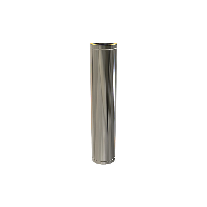 Kachelpijp Ø125 mm 1000 mm voor rookkanaal dubbelwandig RVS-304 main product photo