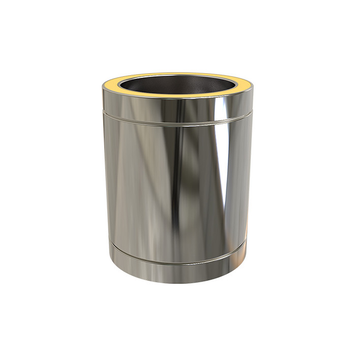 Kachelpijp Ø125 mm 250 mm voor rookkanaal dubbelwandig RVS-304 main product photo